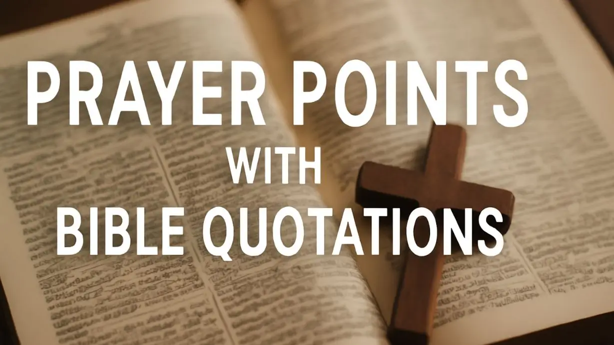 Prayer Points with Bible Quotations